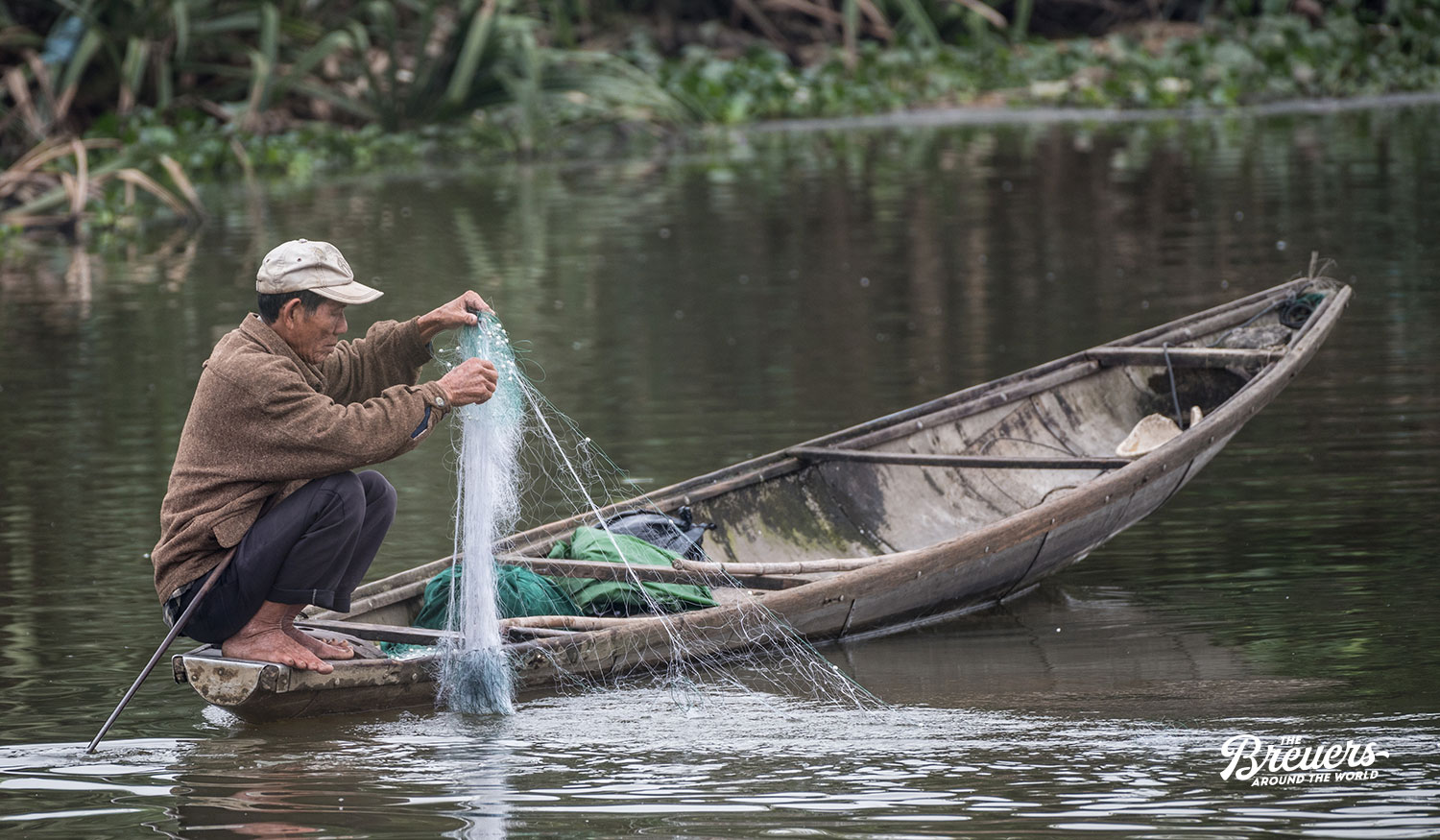 Fischer im Than Toan Village in Zentral Vietnam