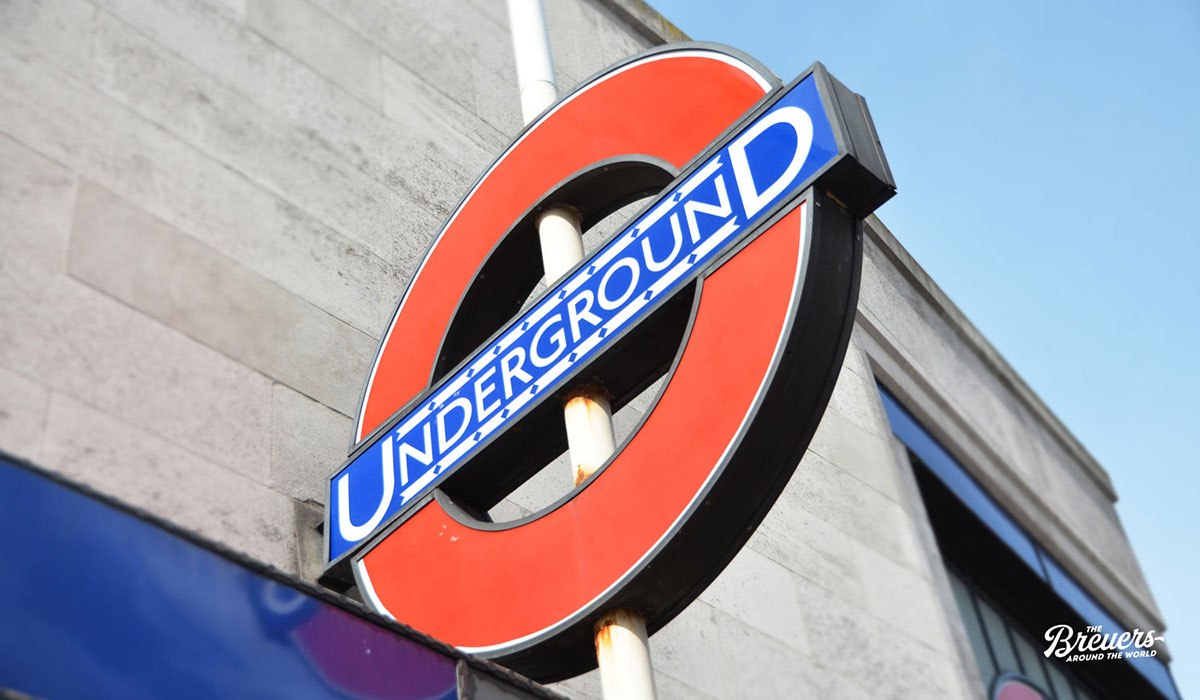 Underground Schild für die Ubahn in England