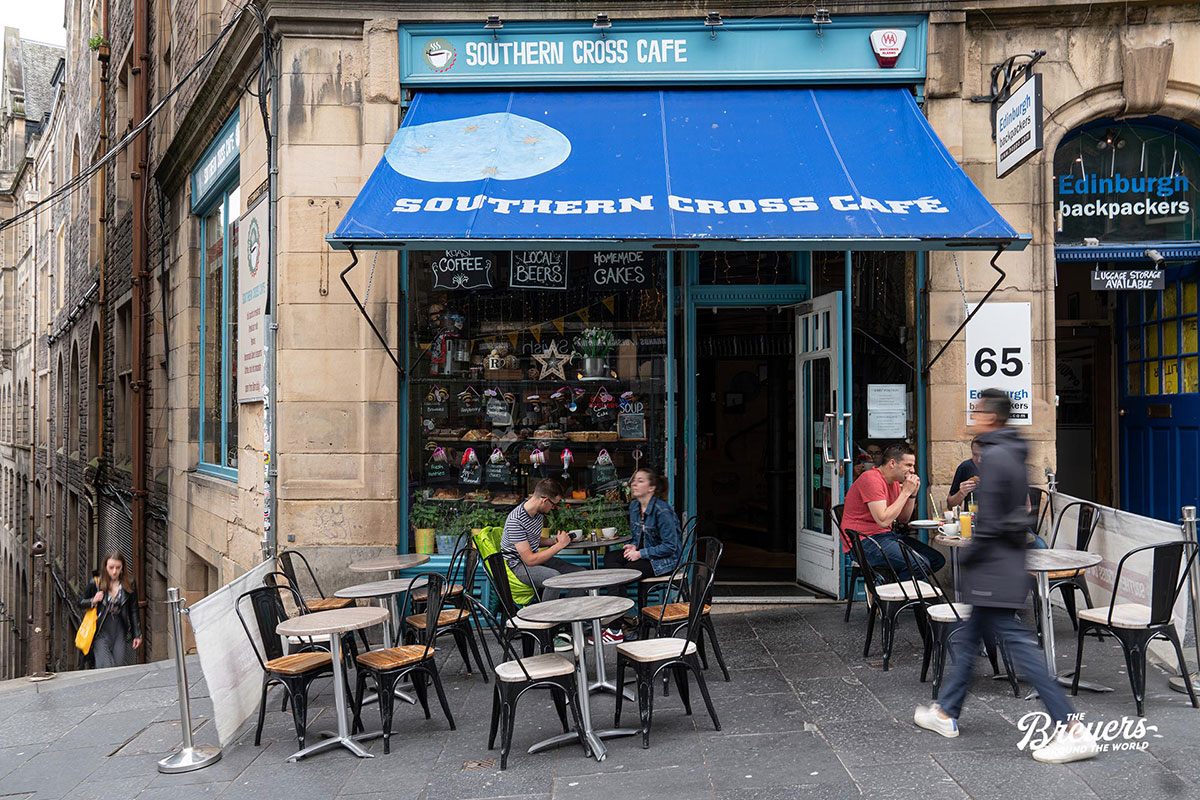 Southern Cross Cafe in Edinburgh ist eine gute Adresse zum Frühstücken