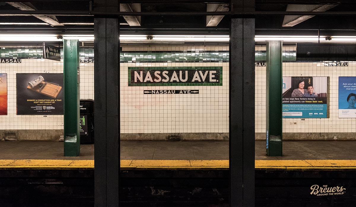 Subway Station Nassau Avenue in New York