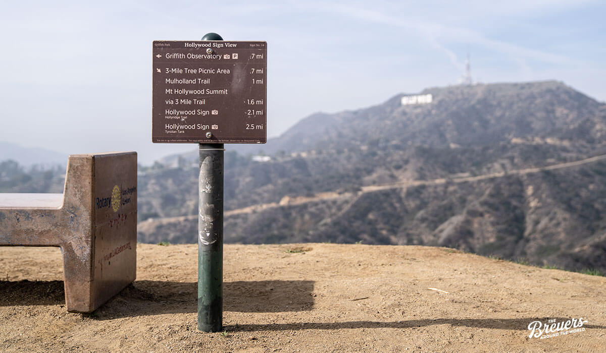 Hiking Trail zum Hollywood Sign in Los Angeles