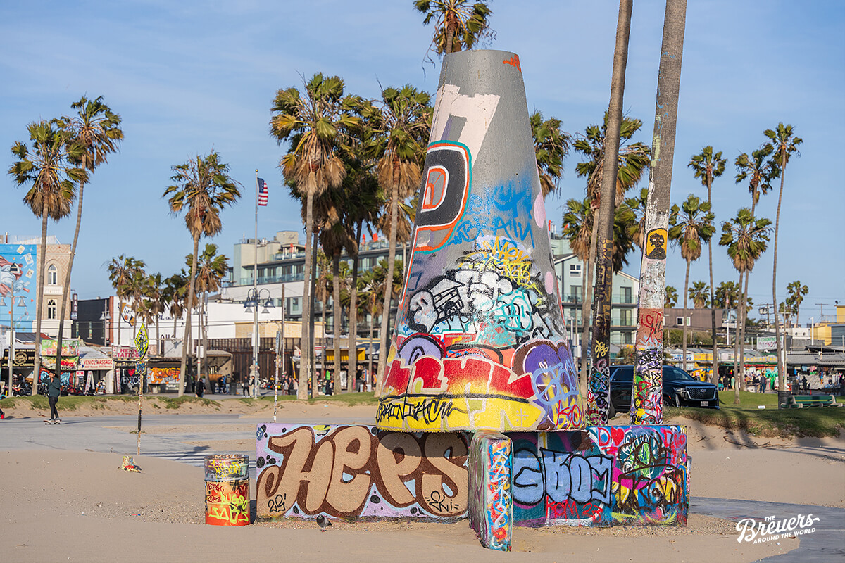Graffiti am Venice Beach Boardwalk
